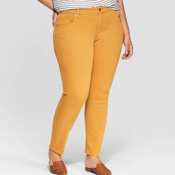 Universal Thread Denim - NWT Universal Thread Plus Size Mustard Skinny 26